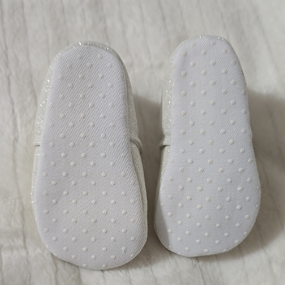 White Infant Socks with Pink Accents - Picture 6 of 6